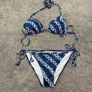 VS - Blue Tie-Dye Bikini Set